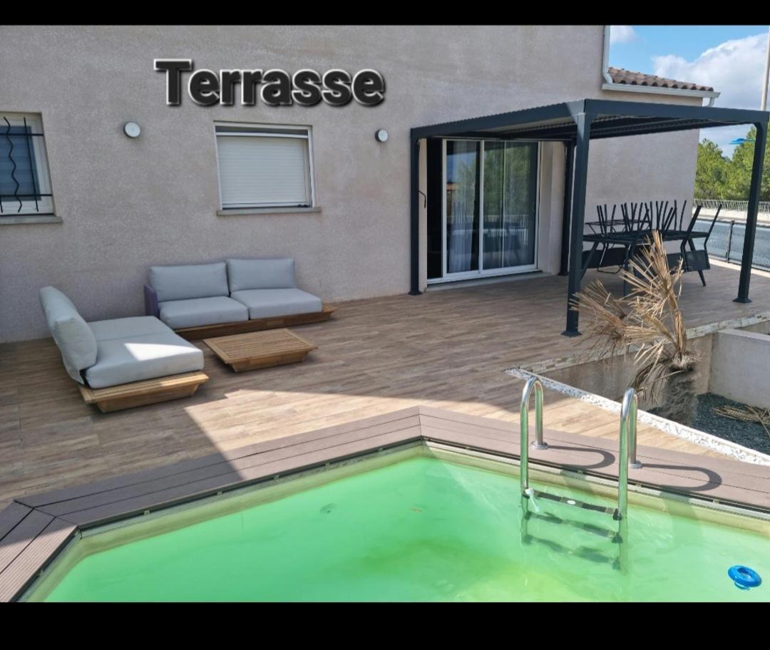 פור-א-נובל Maison 8 Couchages Clim, Plage A Pied, Petite Piscine מראה חיצוני תמונה